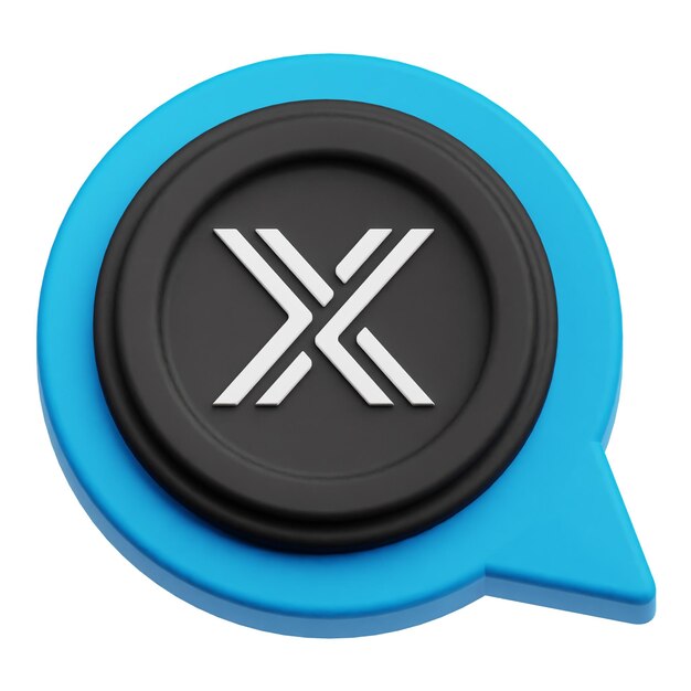símbolo criptográfico inmutable icono 3D aislado en el fondo blanco