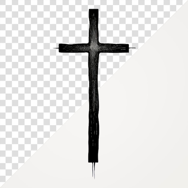 Símbolo de desenho de crucifixo cruzado de PNG