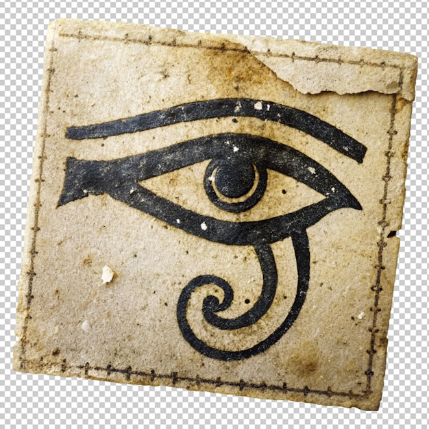 PSD símbolo de olho antigo em fundo transparente