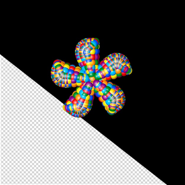 Simbolo di sfere colorate