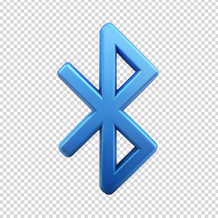 PSD símbolo em forma de x azul sobre um fundo transparente