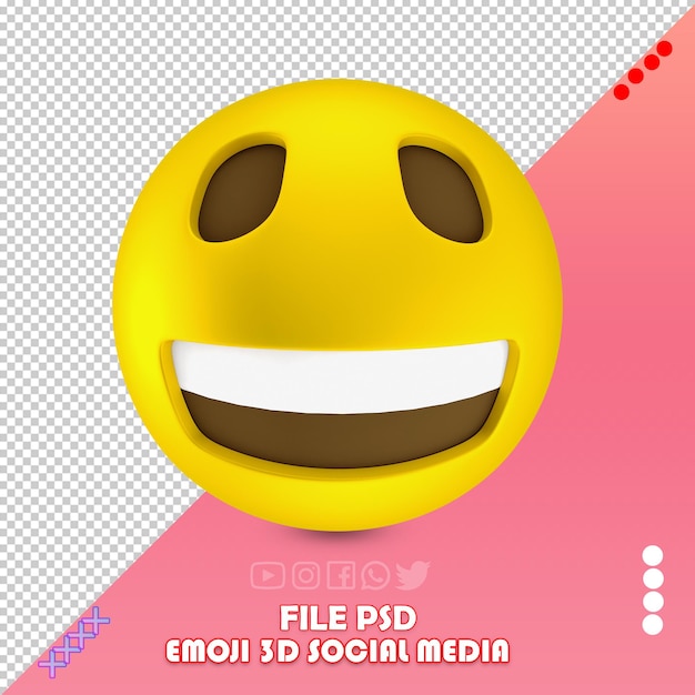 PSD símbolo emoji 3d