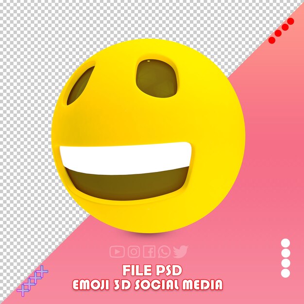 PSD símbolo emoji 3d