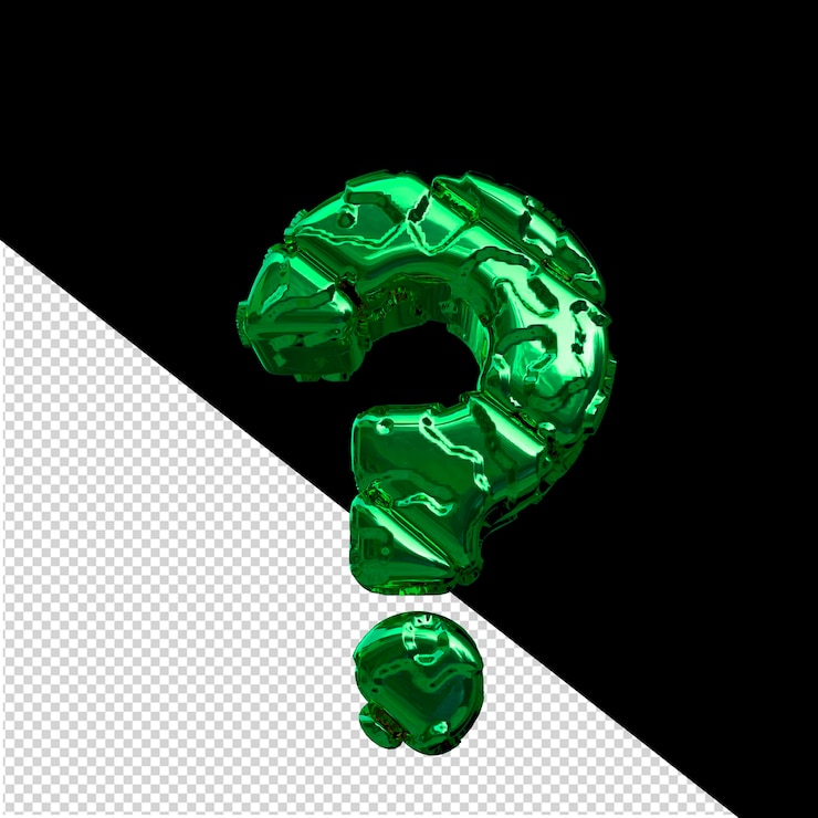 PSD símbolo feito de blocos 3d diagonais verdes não polidos