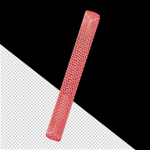 Símbolo feito de cifrões 3d rosa