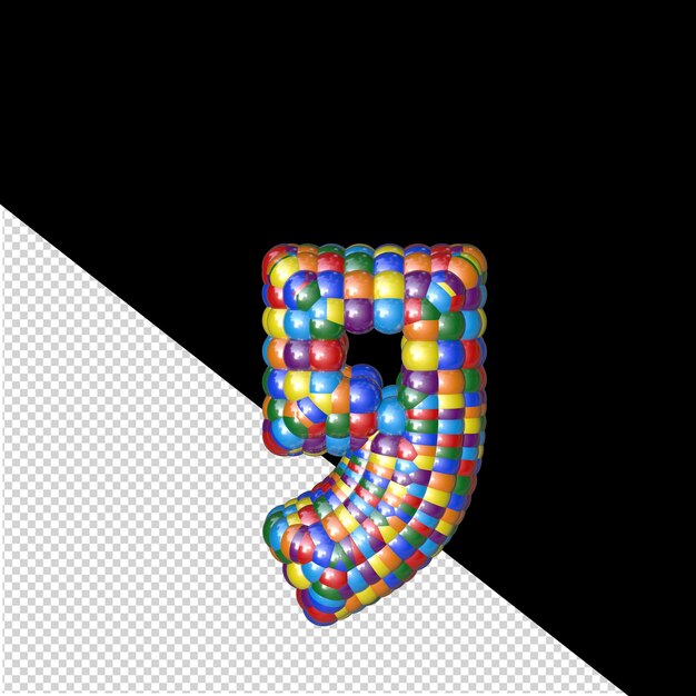 Símbolo de globos de colores