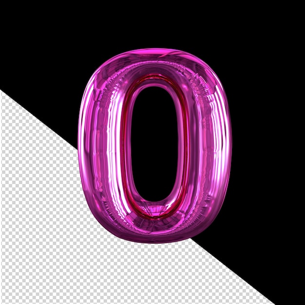 Simbolo gonfiabile numero 0