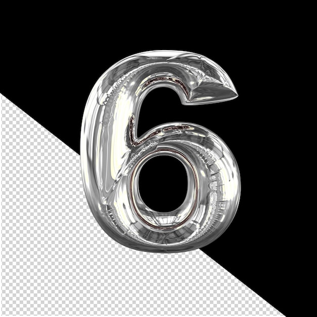 Simbolo gonfiabile numero 6