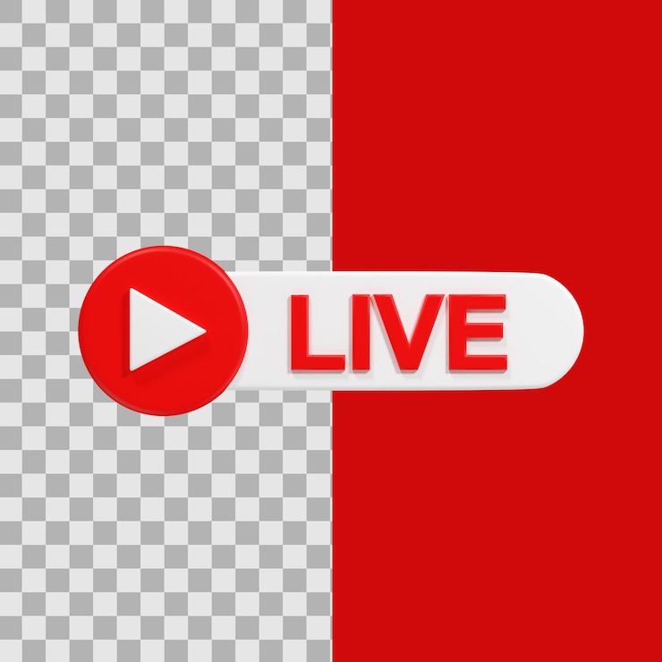 PSD símbolo de ilustración 3d video en vivo