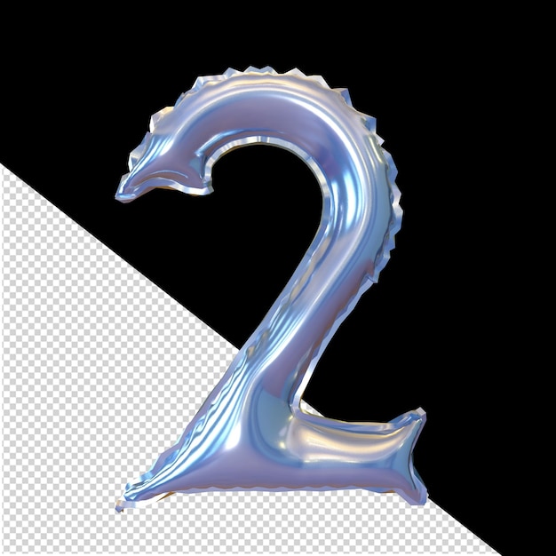 Símbolo inflable número 2