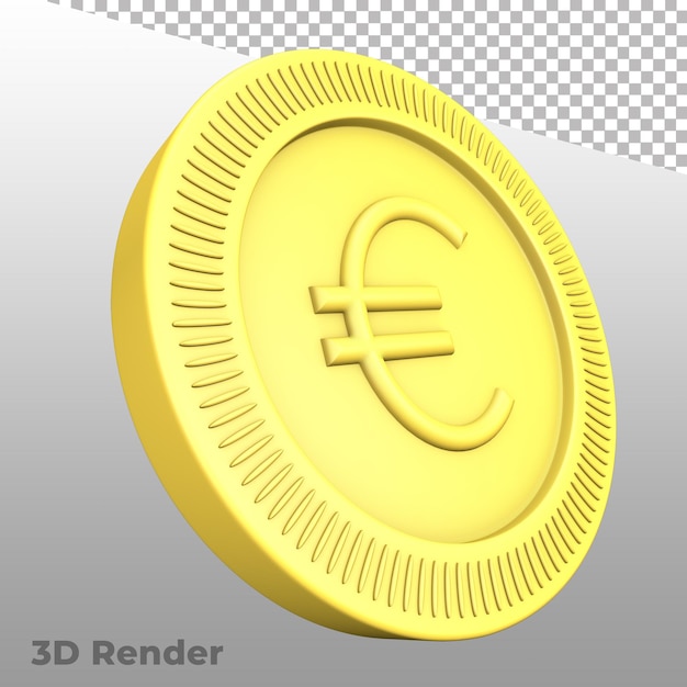 PSD símbolo de moneda render 3d