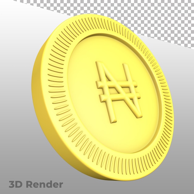 PSD símbolo de moneda render 3d