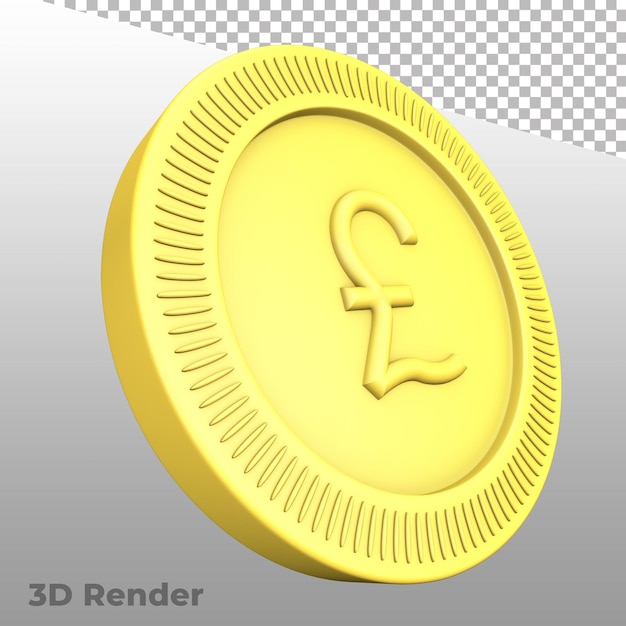 Símbolo de moneda Render 3D