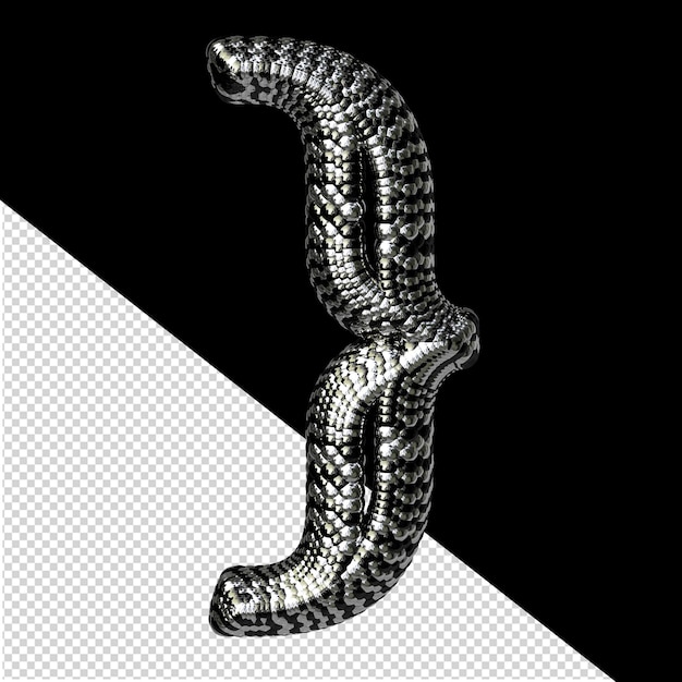 símbolo negro y plata