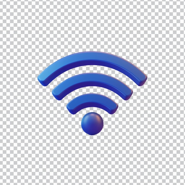 Símbolo de ondas de señal WiFi aislado