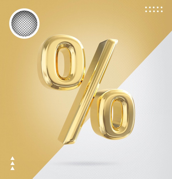 Símbolo Porcentaje Oro