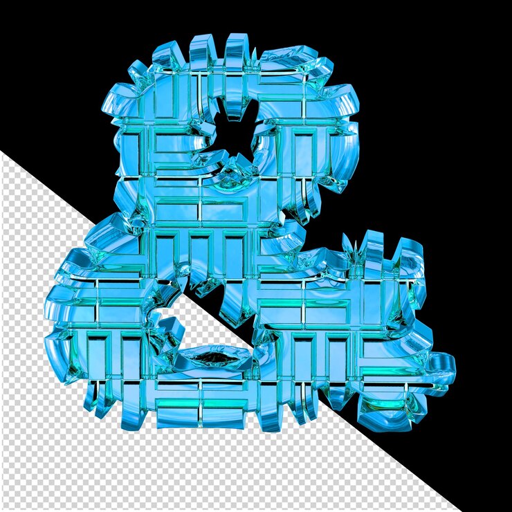 PSD simbolo realizzato in metallo trasformato di colore blu