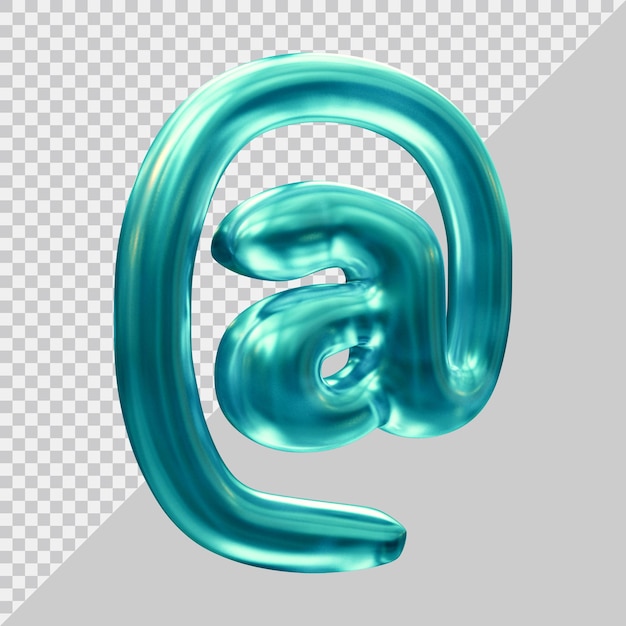 PSD en símbolo en render 3d