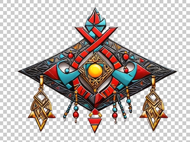 PSD símbolo de tifinagh vector de dibujo amazigh joyas en un fondo transparente