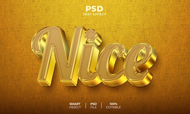Simpatico effetto di testo modificabile in 3D