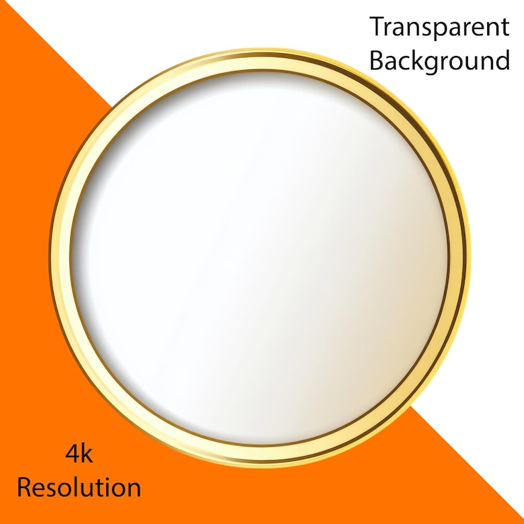 PSD un simple círculo dorado con un fondo blanco en un estilo vectorial un diseño de icono un elemento de interfaz de usuario diseño de un botón de ui diseño con un fondo branco fondo alfa transparente png