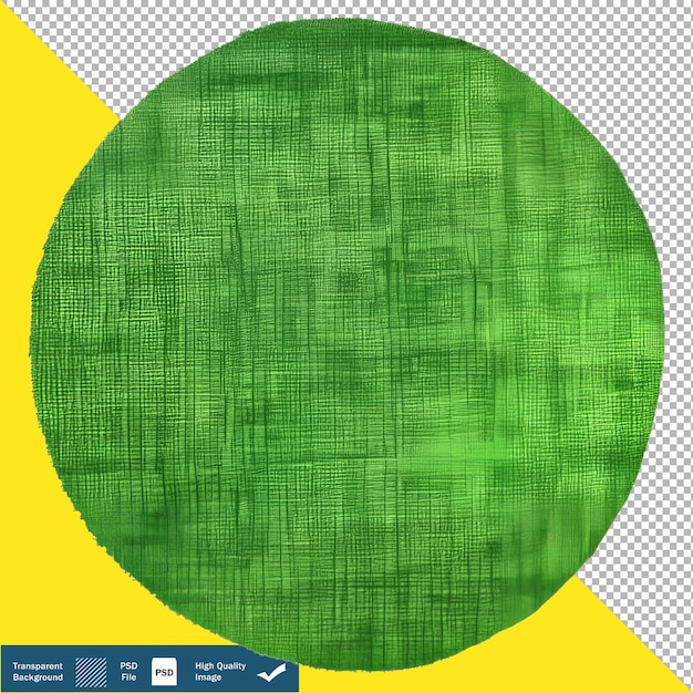 PSD un simple círculo verde sólido sobre un fondo blanco fondo transparente png psd