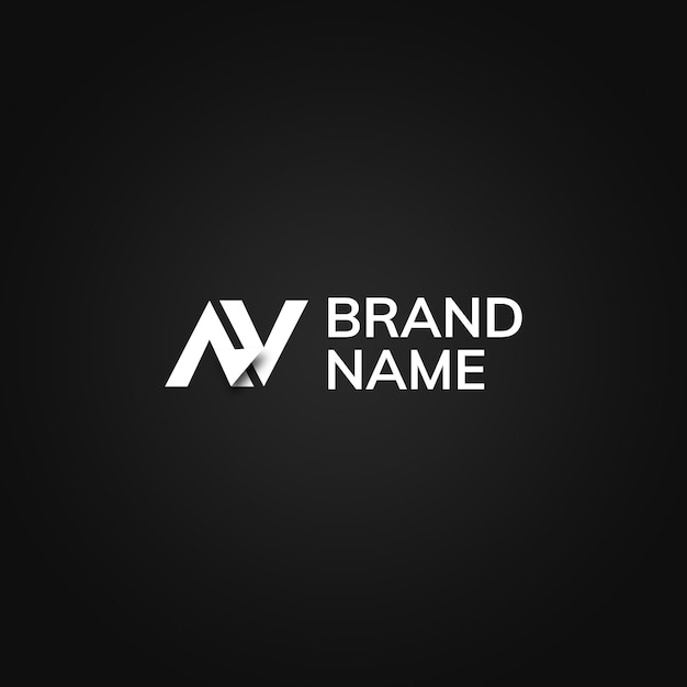 Simple geometric logo on black background