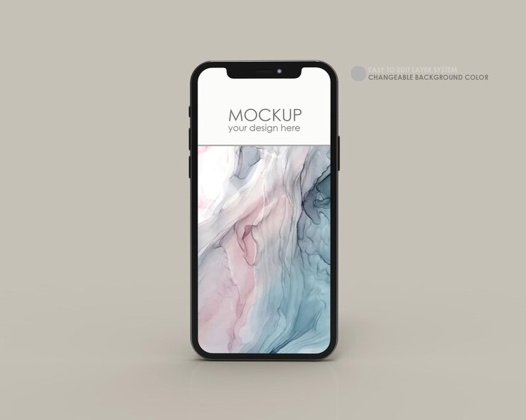 SIMPLE DE PANTALLA DE TELÉFONO REALISTA