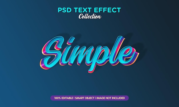 simple psd text effect collection ist eine Sammlung von Photoshop-Texteffekten