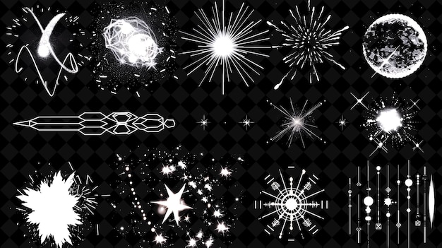 Simple Supernova 8 Bit Pixel con esplosione e ondata d'urto una forma Y2K Neon Color Art Collections