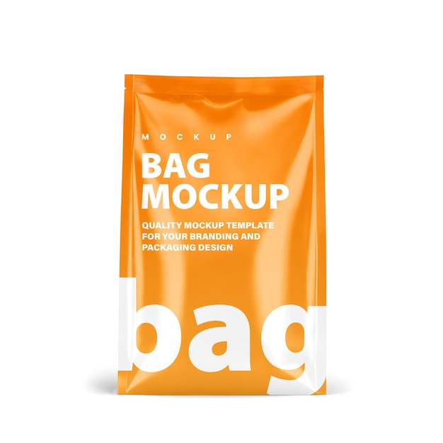 Simulación de una bolsa de café y una bolsa