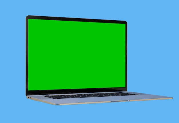 Un simulacro realista de la pantalla de un portátil