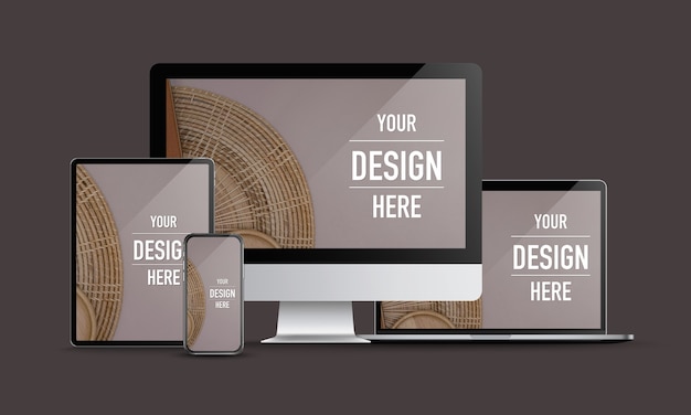 Simule dispositivos digitais com computador desktop, laptop, tablet e smartphone