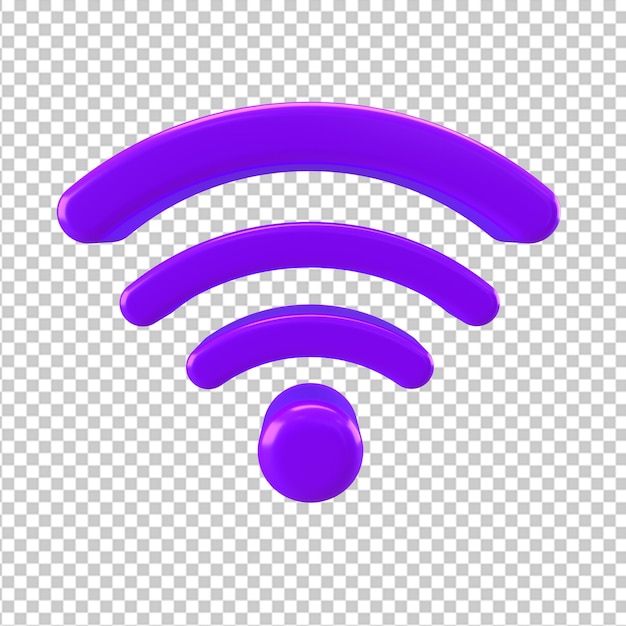 Sinais de comunicação 3D de rede de roteador Wi-Fi