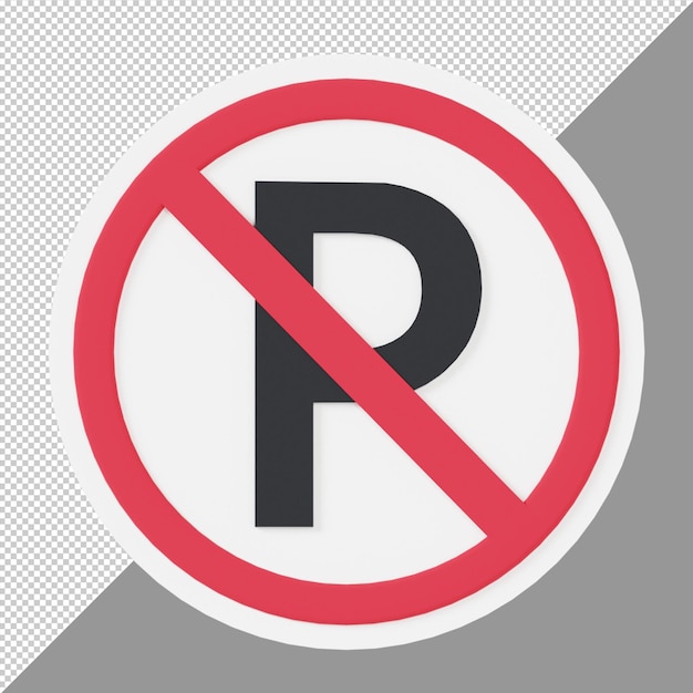 sinal de estrada de estacionamento proibido