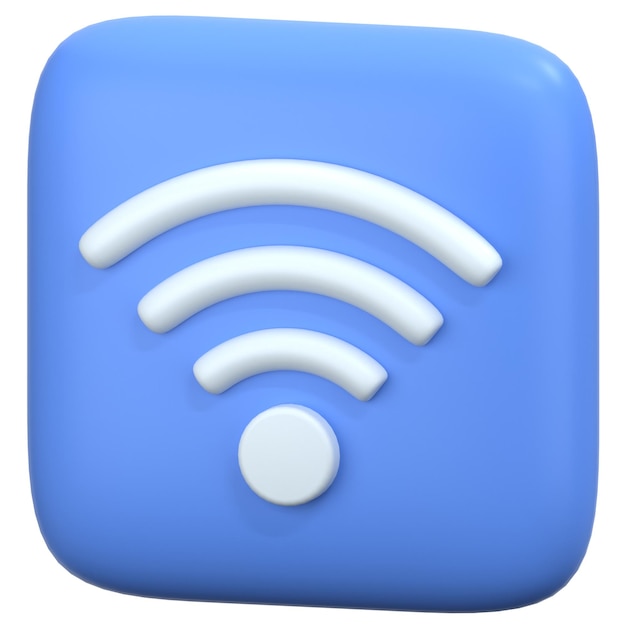 PSD sinal wi-fi 3d ilustração icon pack element