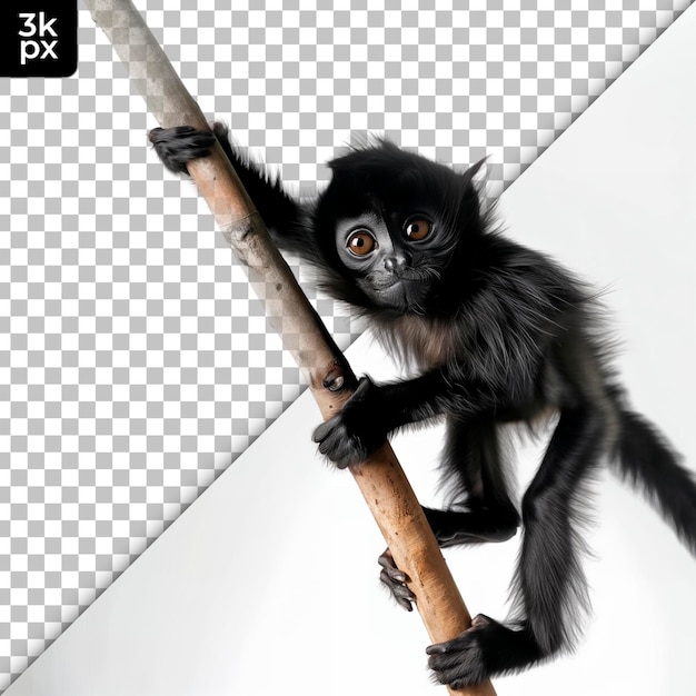 PSD un singe avec un bâton qui dit h2 sur lui