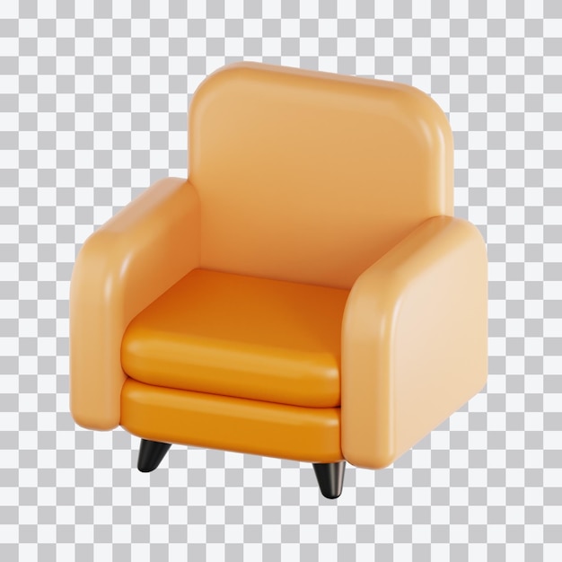 Single Sofa 3d Illustration