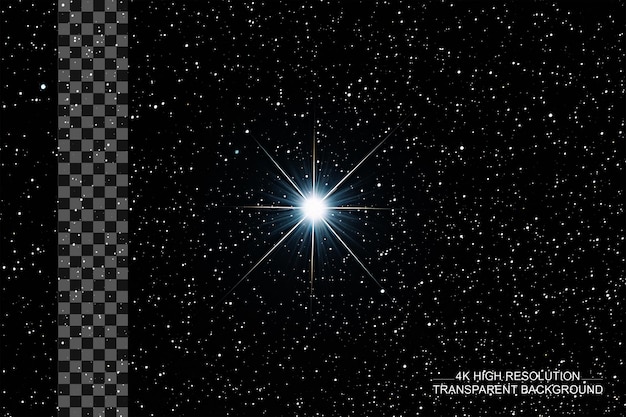 Sirius star a1v sequência principal cativantemente distante em fundo transparente