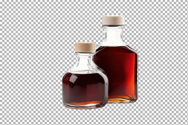 Sirop contre la toux isolé sur un fond transparent