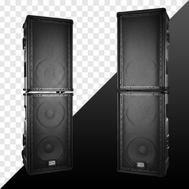Sistema de altavoces PA apilados para audio de escenario