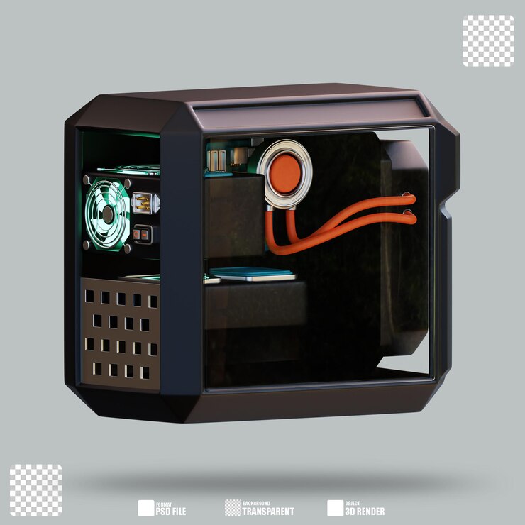 PSD sistema de ilustración 3d unidad 3