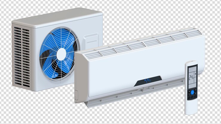 Sistema isométrico del sistema de aire acondicionado.