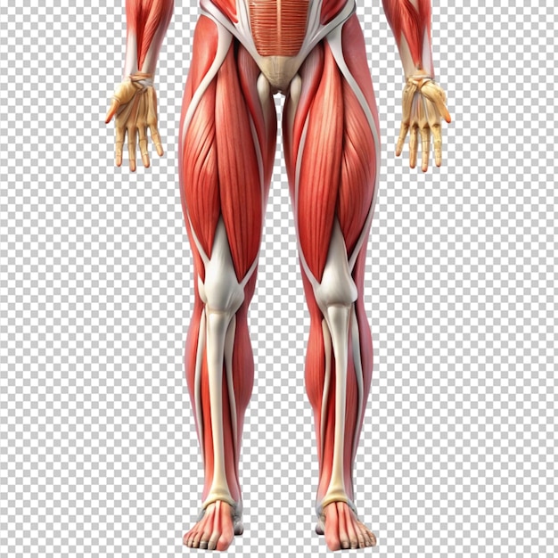 sistema muscolare delle gambe umane