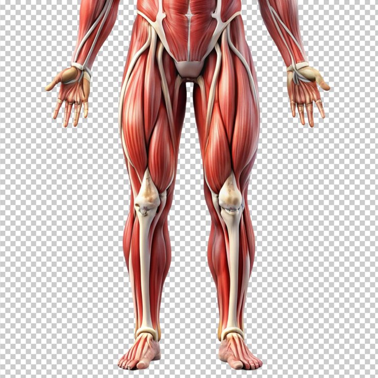 PSD sistema muscular da perna humana