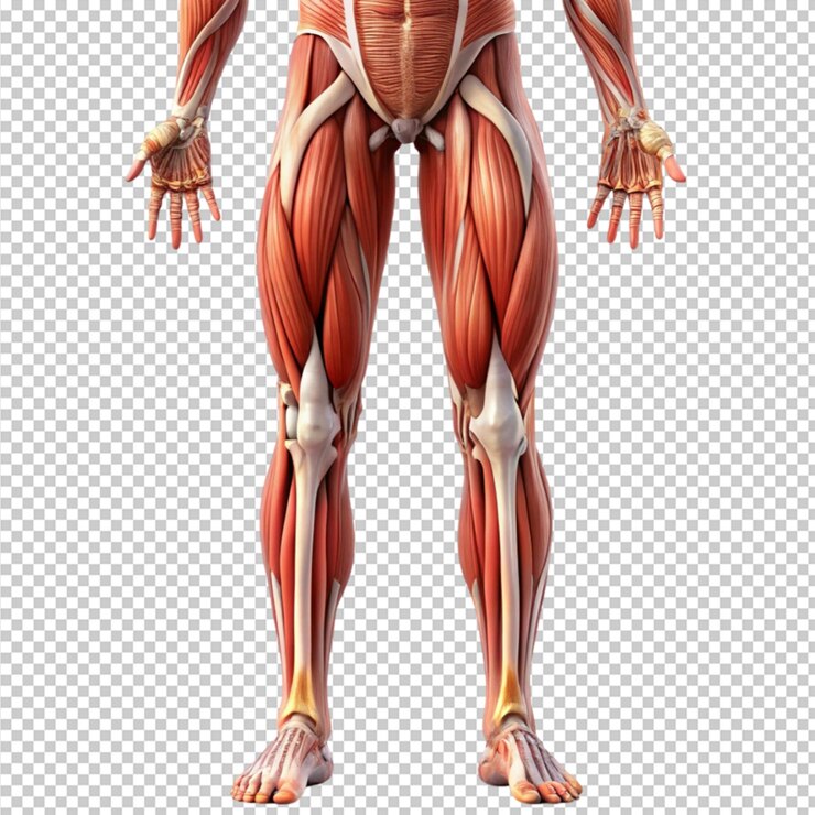 PSD sistema muscular da perna humana