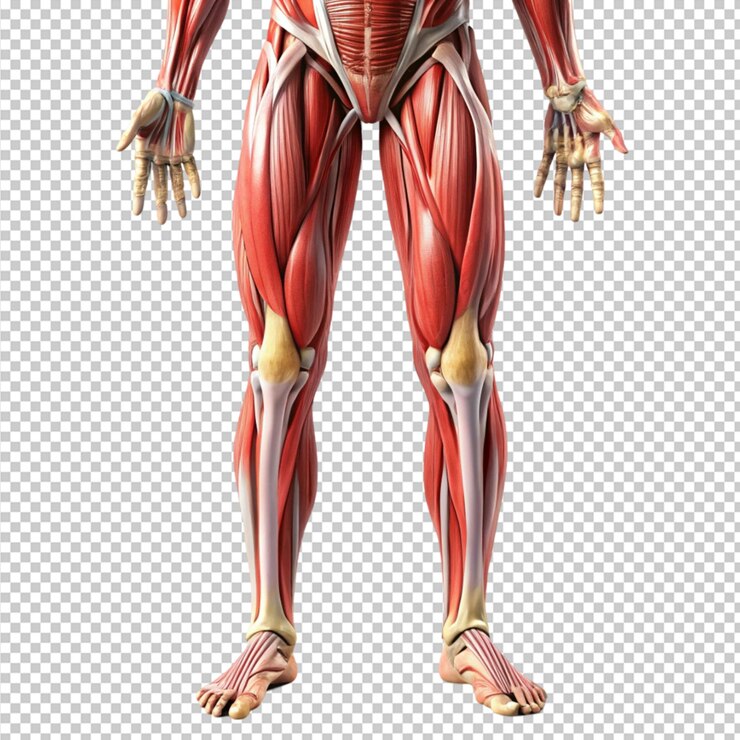 PSD sistema muscular de las piernas humanas