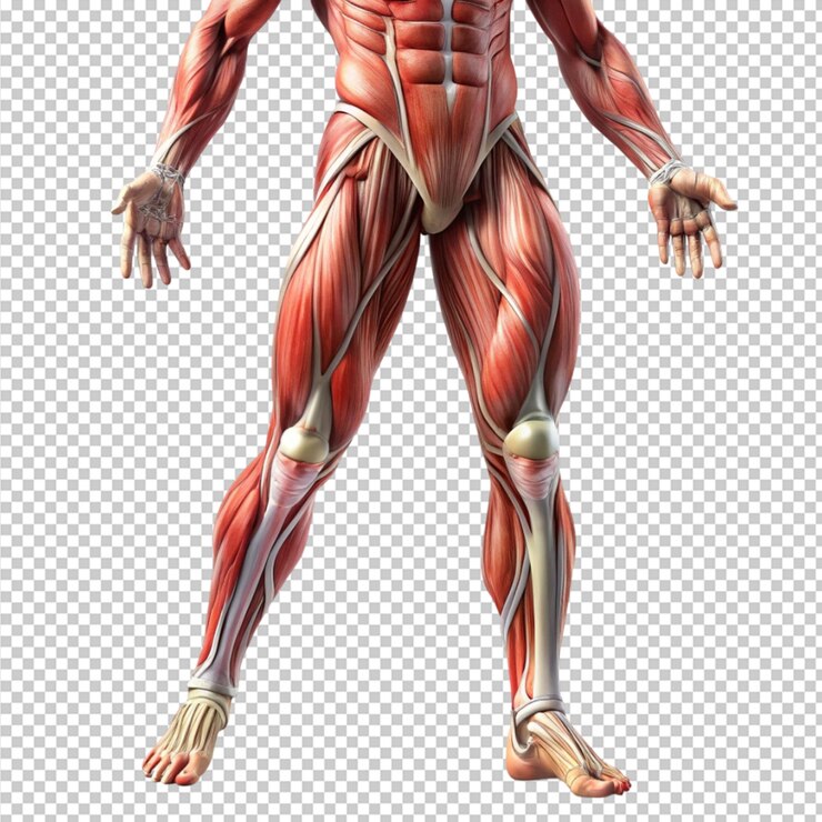 PSD sistema muscular de las piernas humanas