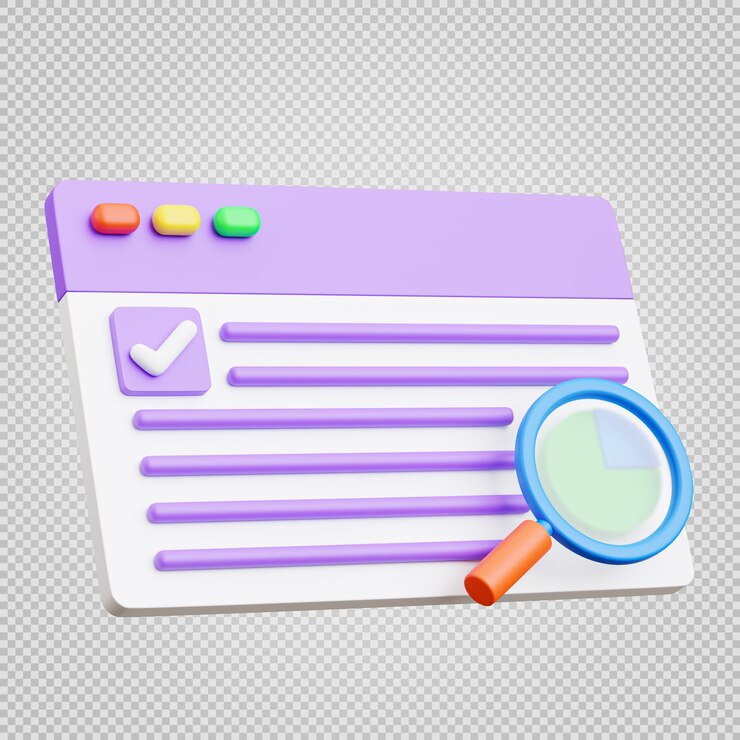 PSD sitio web con concepto de marketing digital representación 3d con trazado de recorte