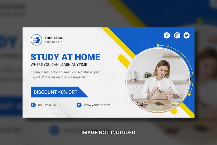 PSD un sitio web para una educación escolar.